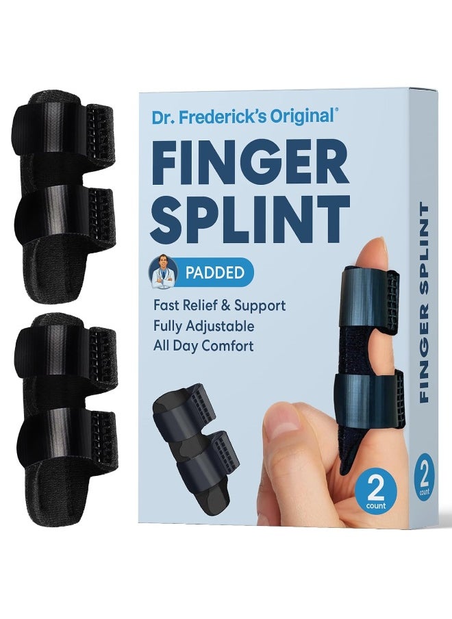 Dr. Frederick's Original Dr. Frederick's Original Trigger Finger Splint - 2ct - Finger Splint for Trigger Finger Pain - Mallet Finger Splint - Finger Brace for Arthritis, Injury, Sprain - Fits Index, Middle, & Ring Finger  - Image 1