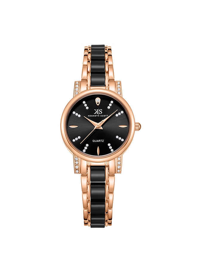 KENNETH SCOTT Women's Resin+Alloy Analog Watch K23547-KCBB - 30 mm  - Image 1