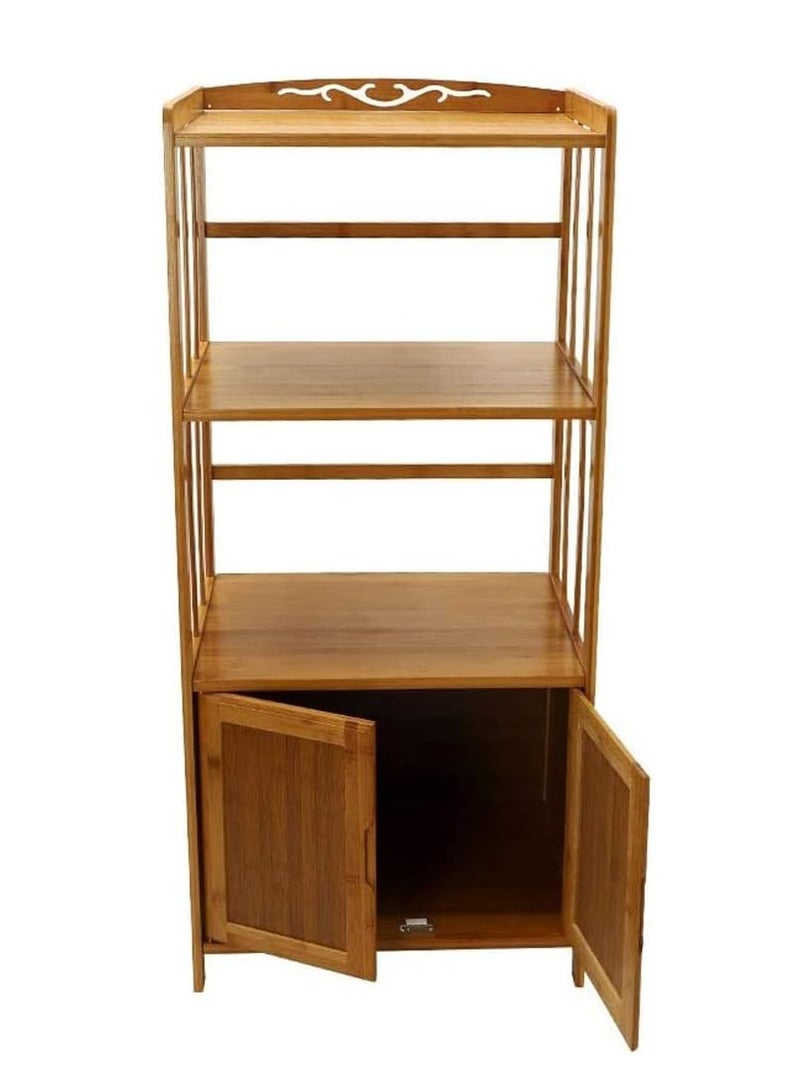 HOME TASTE TOMSUN Book Case Storage Rack Stand Wooden Organizer  Shelf Bookshelf Multipurpose Display for Home Storage and Office Supplies - Image 1