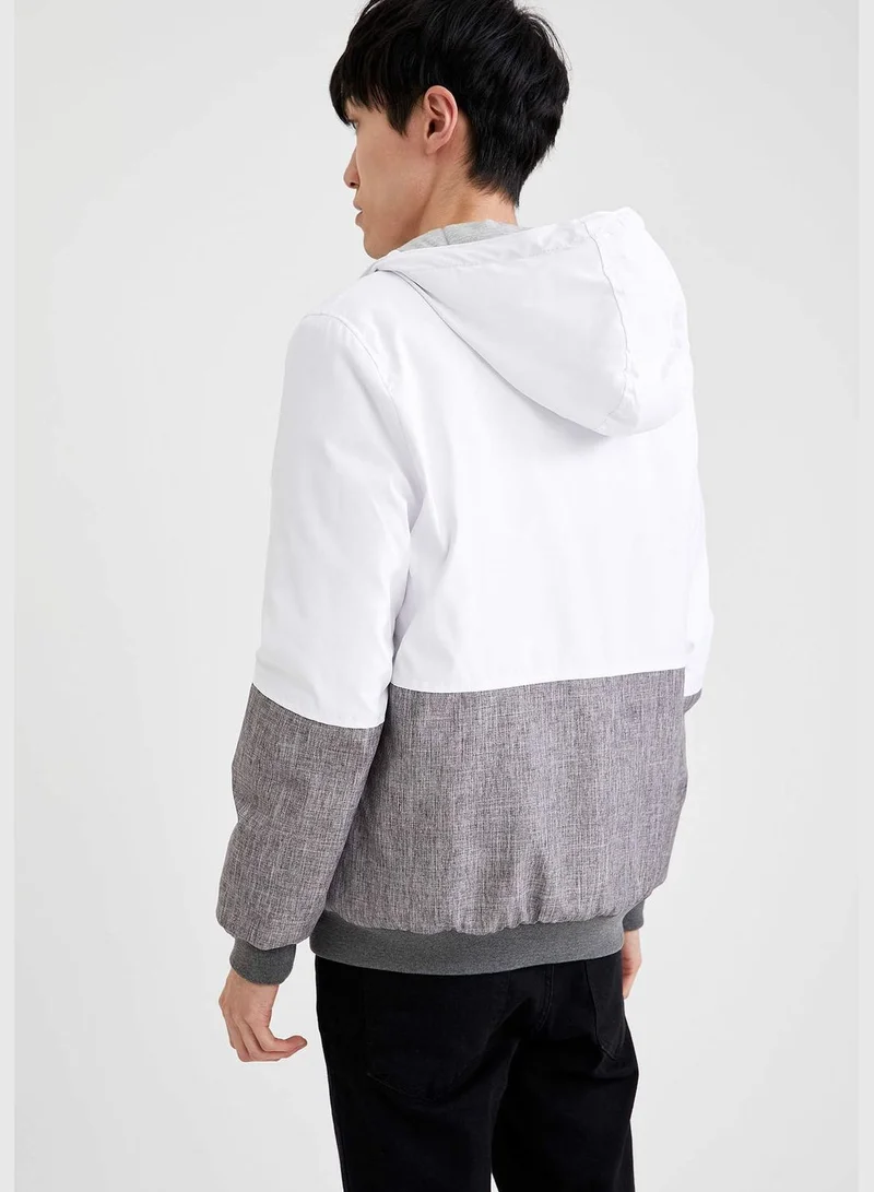 ديفاكتو Man Slim Fit Hooded Jacket