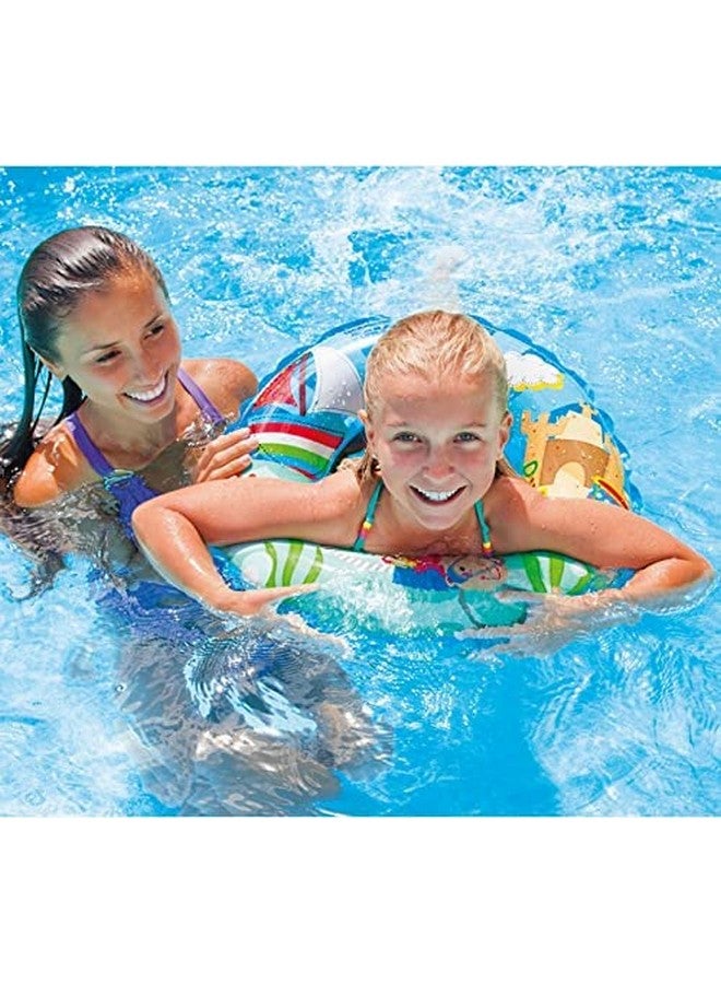 Glan Kids Swimming Pool Accessories Inflatable Combo Summer Swimming Beach Pool Accessories Adults Water Fun Toys (Swimming Ring (Girls)) - Image 4