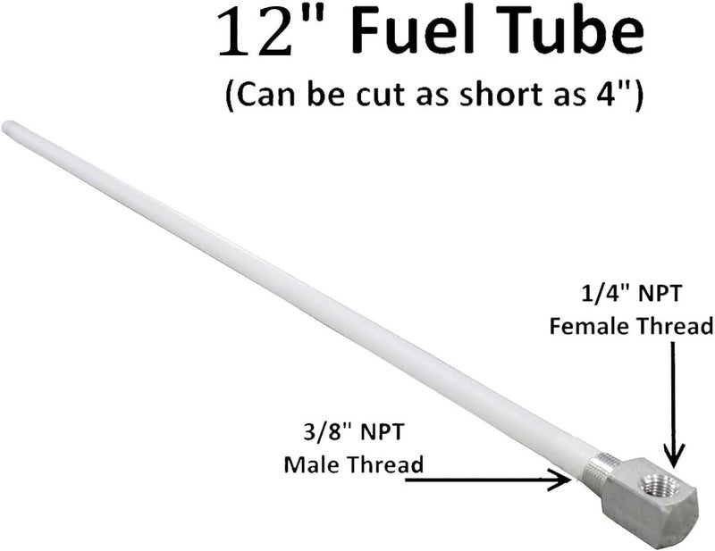 DEF 7-0948 Fuel Withdrawal Depth Standard Universal Boat Gas Tank Tube,Adjustable Length Rigid Polyethylene Fuel Tube With Strainer (12 inch) - Image 3