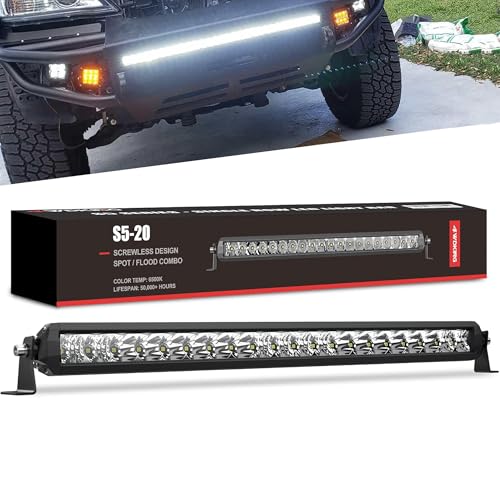 4WDKING LED Light Bar 22 inch, 100W Off Road LED Spot Flood Combo Work Light Super Bright Truck Driving Fog Lamp IP69K Waterproof for Truck Cars ATV UTV Boat - Image 1