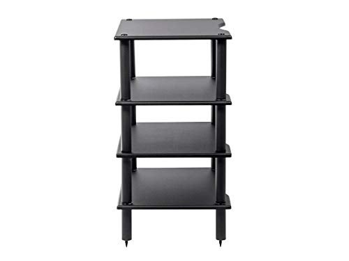 Monoprice Monolith 4 Tier Shelf Audio Stand - Open Air Storage, Modular Design, Sturdy, Compatible with Bose, Polk, Sony, Yamaha, Pioneer and Others, Black - Image 4