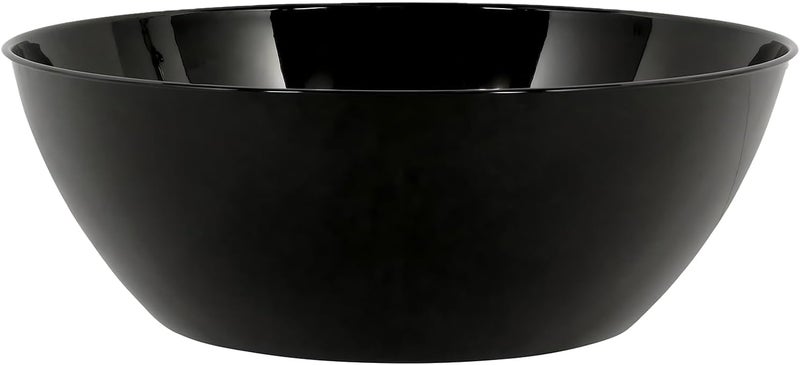 Amscan Plastic Recyclable Bowl1 Piece Ideal for Everyday Use and Any Occasion 10 qt Black - Image 1
