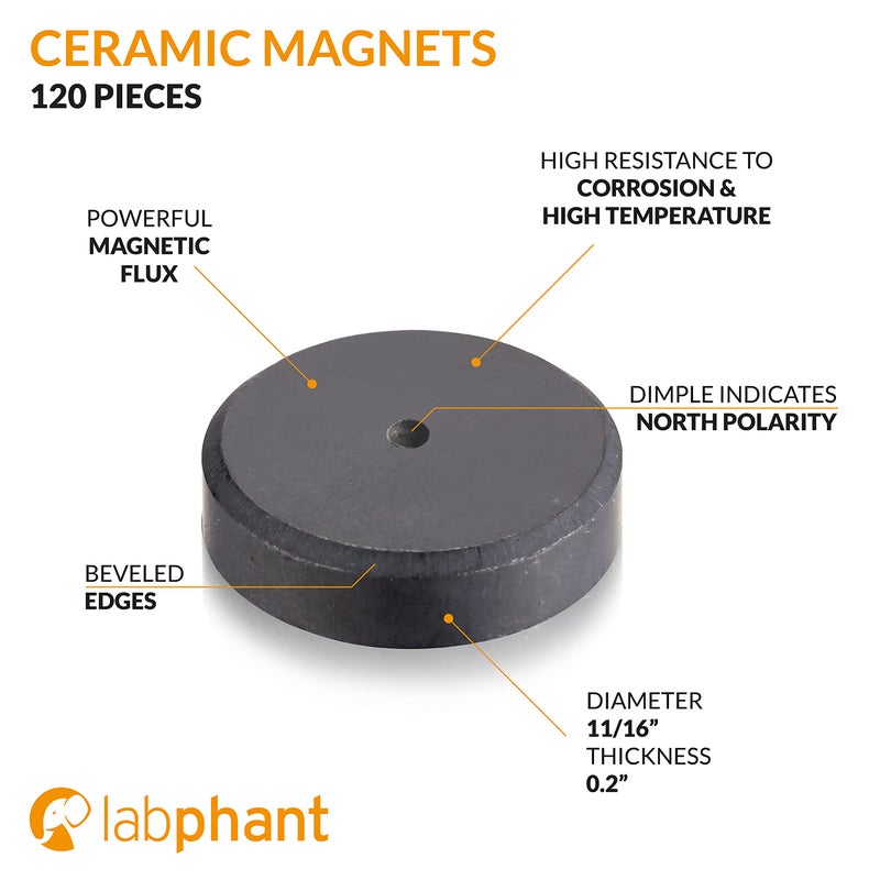 APPLAB Ceramic Round Disk Magnets, Perfect for DIY, Art Projects or Whiteboards & Fridge Organization (0.7") - Image 4