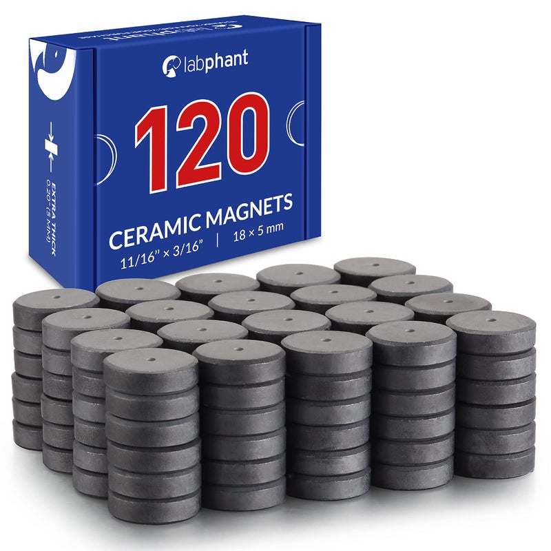 APPLAB Ceramic Round Disk Magnets, Perfect for DIY, Art Projects or Whiteboards & Fridge Organization (0.7") - Image 1