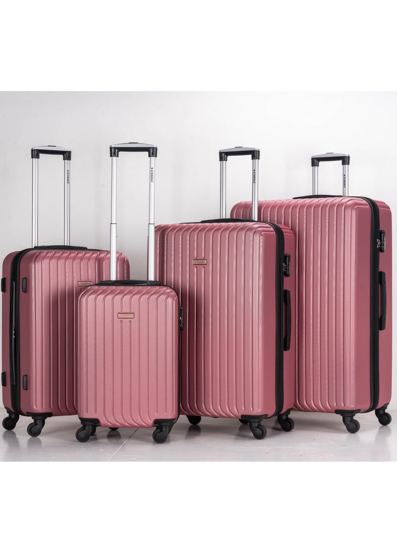 Stargold - 4 Pack Of Hardside Spinner Number Locked Luggage Trolley Bag - Image 1
