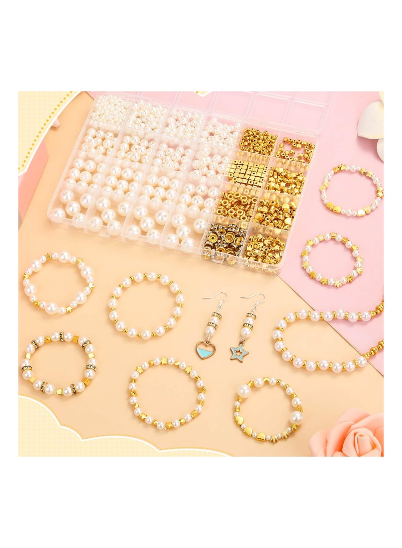 سيوسي لؤلؤة خرزة سوار يجعل 24 شبكة 970 قطعة مع نوع ذهب تباعد قرص مصقول صغيرة [ ديي ] حرفة مجوهرات - Image 5