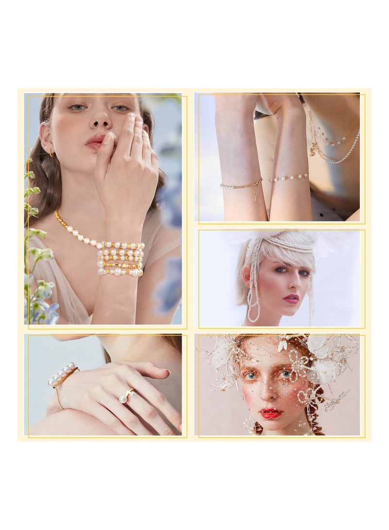 سيوسي لؤلؤة خرزة سوار يجعل 24 شبكة 970 قطعة مع نوع ذهب تباعد قرص مصقول صغيرة [ ديي ] حرفة مجوهرات - Image 3