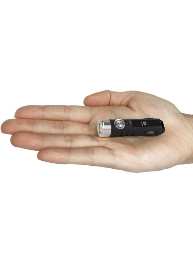 RovyVon A1 Gen 4 Rechargeable EDC Flashlight 650 Lumens Mini Keychain Flashlight for Everyday Carry and Camping (Black) - Image 2