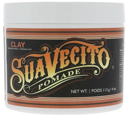 Suavecito Pomade Firme Clay for Men Strong Hold Low Shine Matte Finish Professional Hair Styling Clay for Added Volume and Definition 4 oz - Image 1