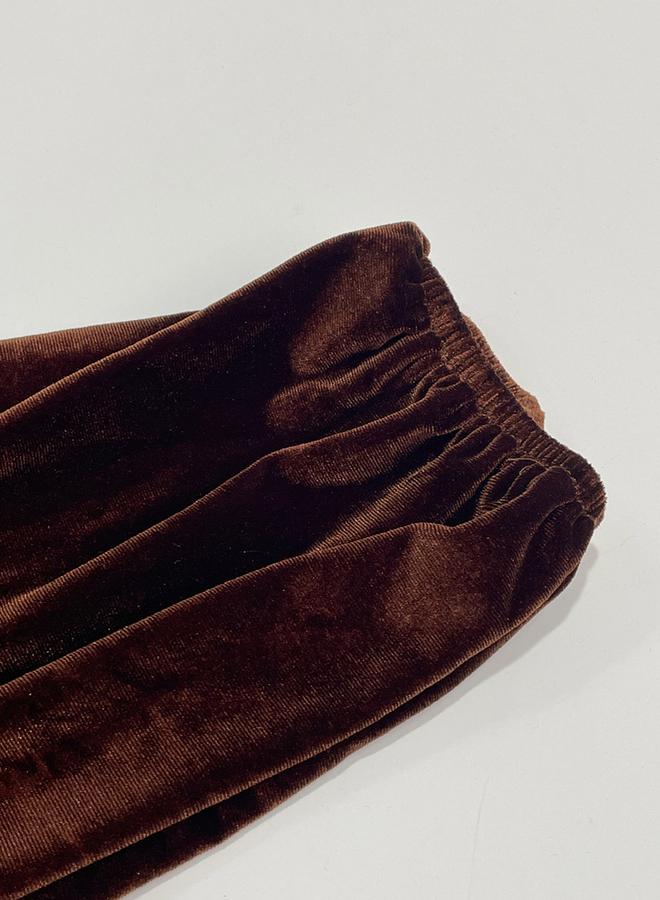 Take Two Women Brown Velvet A-Line Mini Dress - Image 5