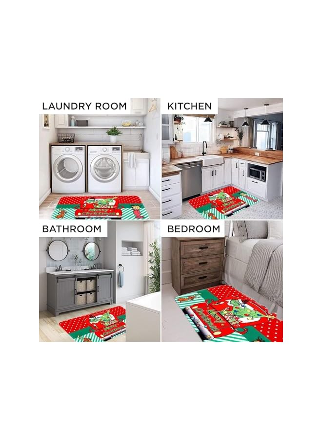 The Bros حصيرة باب عيد الميلاد زينة عيد الميلاد، للداخل والخارج، المنزل، المطبخ، الحمام، مستلزمات زينة حفلة عيد الميلاد - Image 4