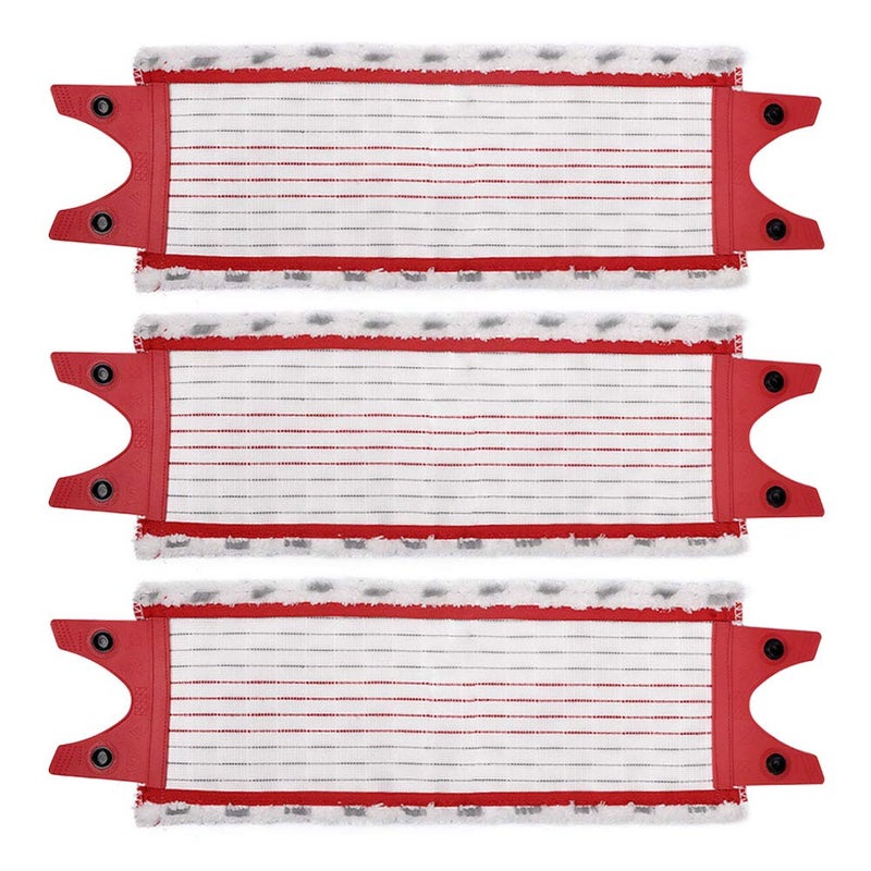 KEEPOW Microfiber Floor Mop Pads Replacement for UltraMax EasyWring Microfiber Flat Spin Mop Pack of 3 - Image 1