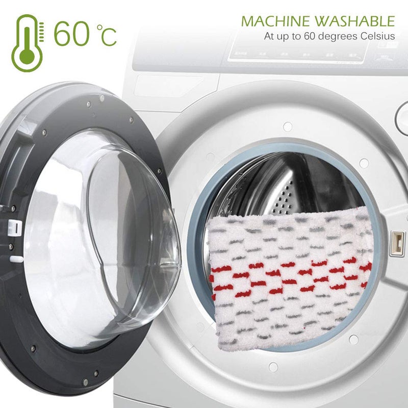 KEEPOW Microfiber Floor Mop Pads Replacement for UltraMax EasyWring Microfiber Flat Spin Mop Pack of 3 - Image 4