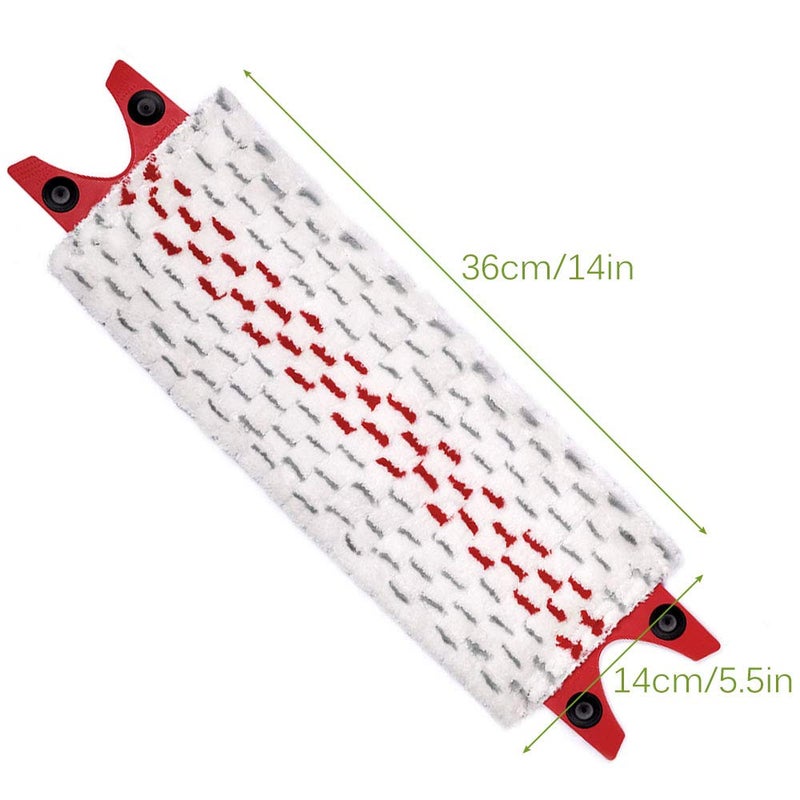 KEEPOW Microfiber Floor Mop Pads Replacement for UltraMax EasyWring Microfiber Flat Spin Mop Pack of 3 - Image 2