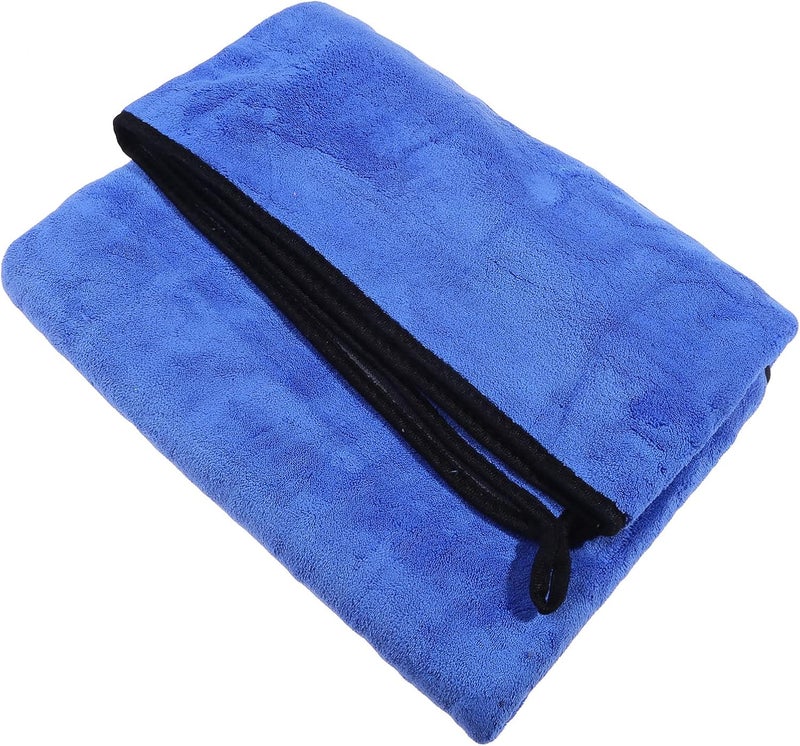 cheekyglo Dog Towel, Soft Absorbent Microfibre Pet Towel, Quick Drying Pet Bath Towel Robe for Dogs Cats Cleaning Washcloth Pet Accessories,Blue L - Image 3