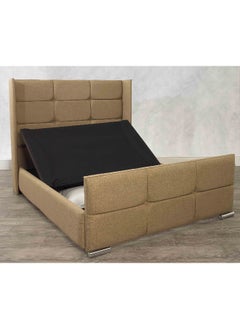 Havana Beds And Upholstery Monaco Winged Cubed Chenille Luxury Handmade Queen Bed (Suitable Mattress Fit :150 Cm X 200 Cm)  - Image 3
