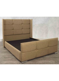 Havana Beds And Upholstery Monaco Winged Cubed Chenille Luxury Handmade Queen Bed (Suitable Mattress Fit :150 Cm X 200 Cm)  - Image 2