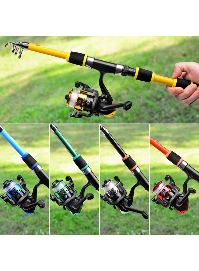 برو بيروس طقم صيد بعيد المدى للقضيب وخيط الصيد للمبتدئين، بطول 1.5 متر و 1.8 متر - Image 4