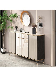 AWD Wooden Shoe Cabinet, Entryway Multilayer Shoe Rack Large Capacity Storage Adjustable Shelves, Modern Household Hallway Shoe Cabinet Home Furniture 160cm width.  - Image 2