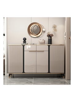 AWD Wooden Shoe Cabinet, Entryway Multilayer Shoe Rack Large Capacity Storage Adjustable Shelves, Modern Household Hallway Shoe Cabinet Home Furniture 160cm width.  - Image 1