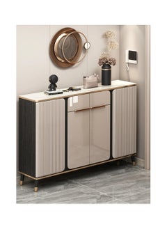AWD Wooden Shoe Cabinet, Entryway Multilayer Shoe Rack Large Capacity Storage Adjustable Shelves, Modern Household Hallway Shoe Cabinet Home Furniture 160cm width.  - Image 3
