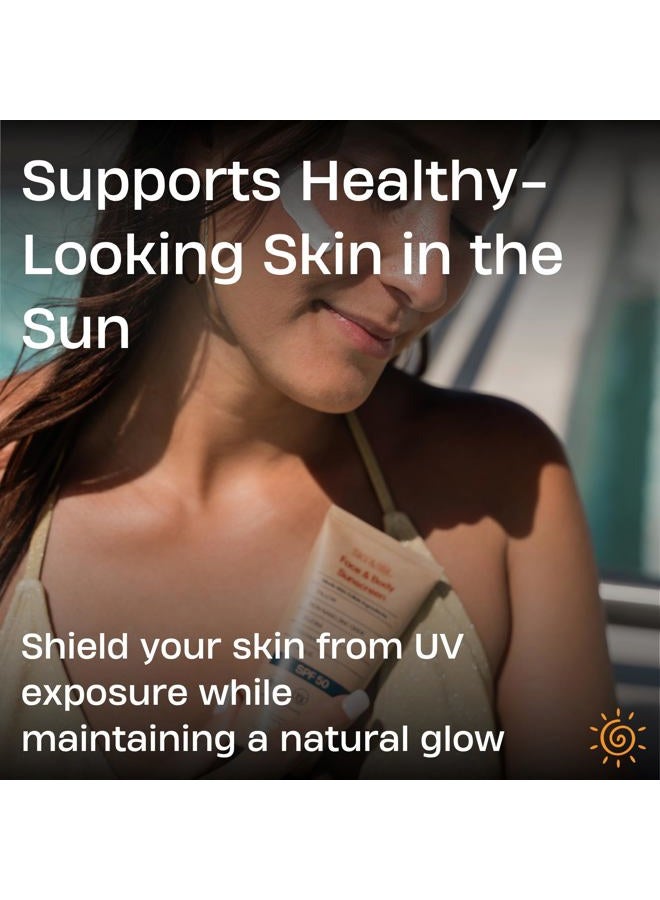 Sky and Sol واقي شمس معدني طبيعي SPF 30 3 أونصات: دهن حيواني طبيعي وأكسيد الزنك، آمن للشعاب المرجانية، مقاوم للماء، خالي من العطور، تركيبة غير دهنية للوجه والجسم - Image 4