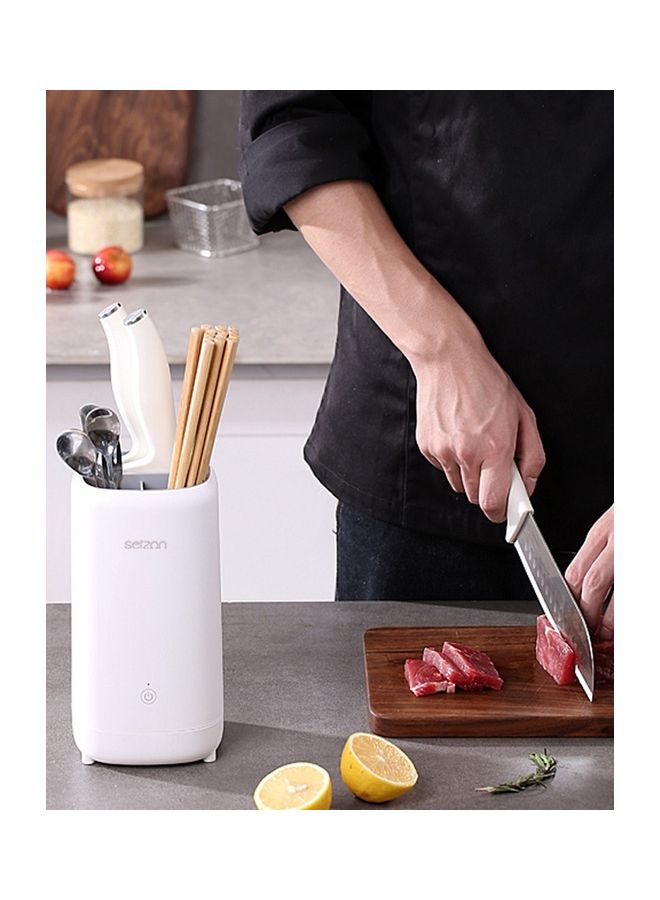 NIBEMINENT Knife And Chopsticks UV Sterilizer White  - Image 2