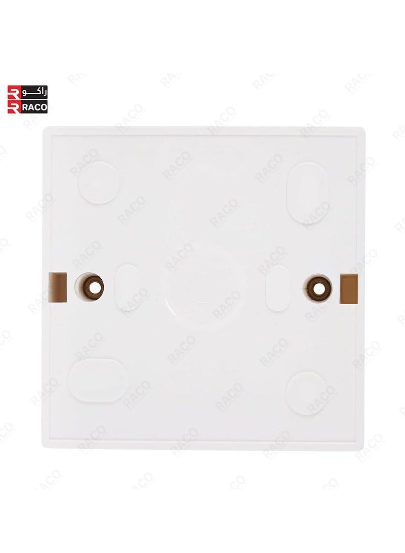 RACO Heavy Duty PVC Electrical Junction Box | Wall Mount Socket Base Surface Box | Wall Switch Box (3X3)