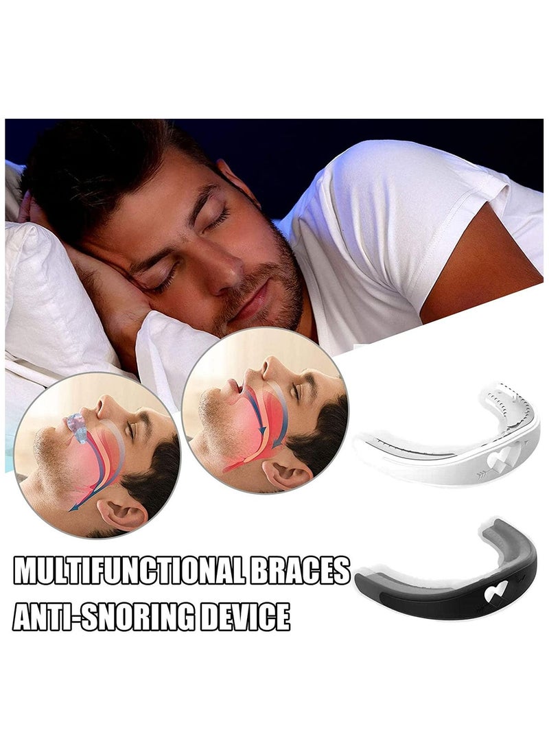 SYOSI Anti Snore Devices Snore Stopper Mouthpiece, Anti Snoring Night Mouth Guard, Sleep Aid Night Mouth Guard for Grinding Teeth Stop Snoring, Corrective Breathing Positioning Mouth Guard  - Image 2