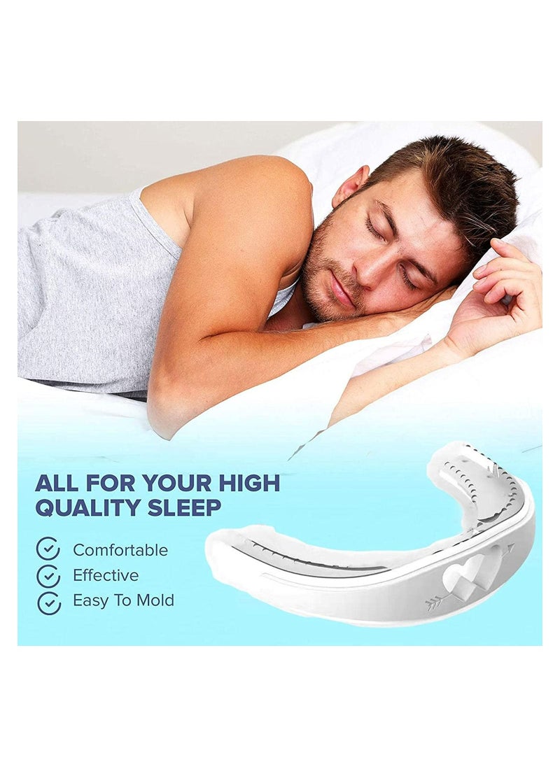 SYOSI Anti Snore Devices Snore Stopper Mouthpiece, Anti Snoring Night Mouth Guard, Sleep Aid Night Mouth Guard for Grinding Teeth Stop Snoring, Corrective Breathing Positioning Mouth Guard  - Image 3