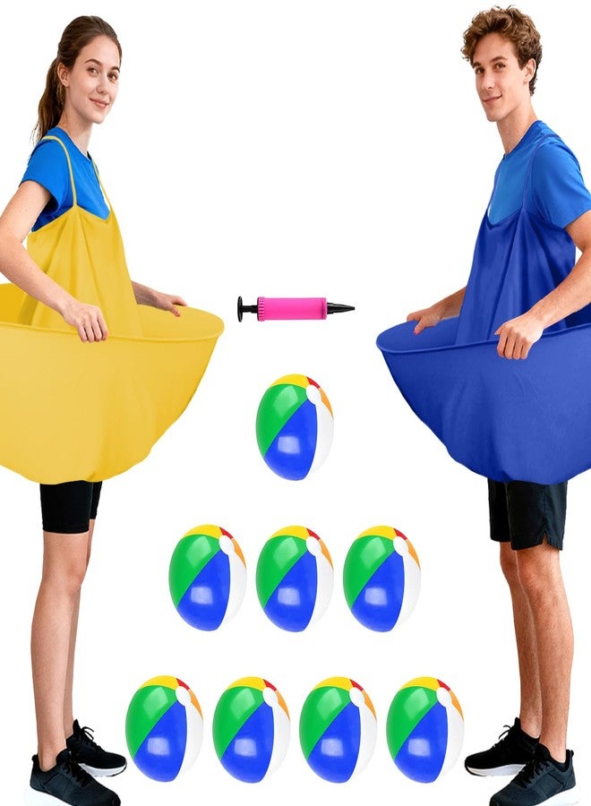 OMKSIH Granny Pants Yard Game Granny Pants Game with Strap Giant Yard Pant Toss Game Outdoor Party Game Granny Pants Outdoor Game with Bouncy Balls and Pump for Family Reunion Day Backyard Gatherings - Image 1