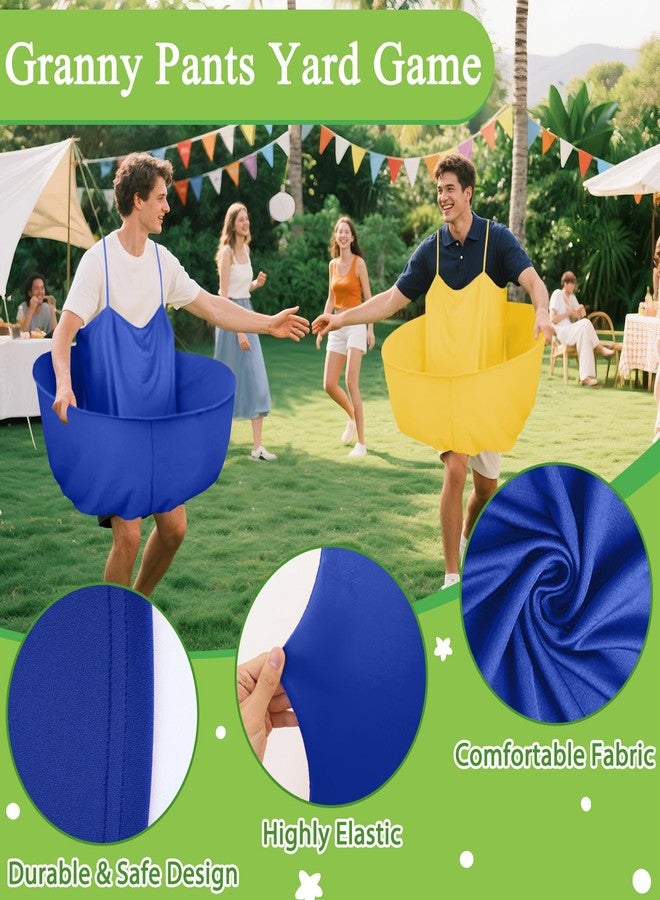 OMKSIH Granny Pants Yard Game Granny Pants Game with Strap Giant Yard Pant Toss Game Outdoor Party Game Granny Pants Outdoor Game with Bouncy Balls and Pump for Family Reunion Day Backyard Gatherings - Image 3