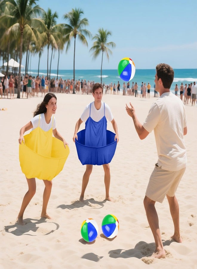 OMKSIH Granny Pants Yard Game Granny Pants Game with Strap Giant Yard Pant Toss Game Outdoor Party Game Granny Pants Outdoor Game with Bouncy Balls and Pump for Family Reunion Day Backyard Gatherings - Image 5