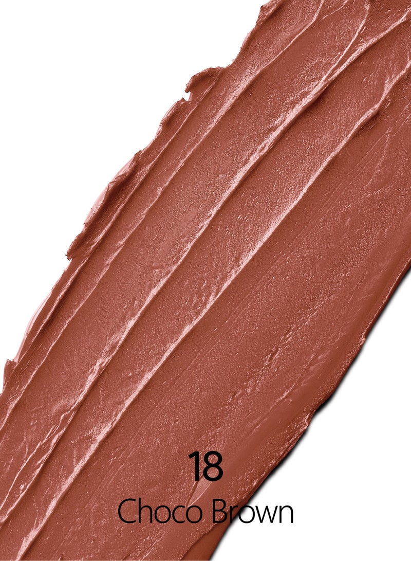 ايفيو أحمر شفاه غير لامع #18 بني الشوكولاتة 4جرام - Image 4