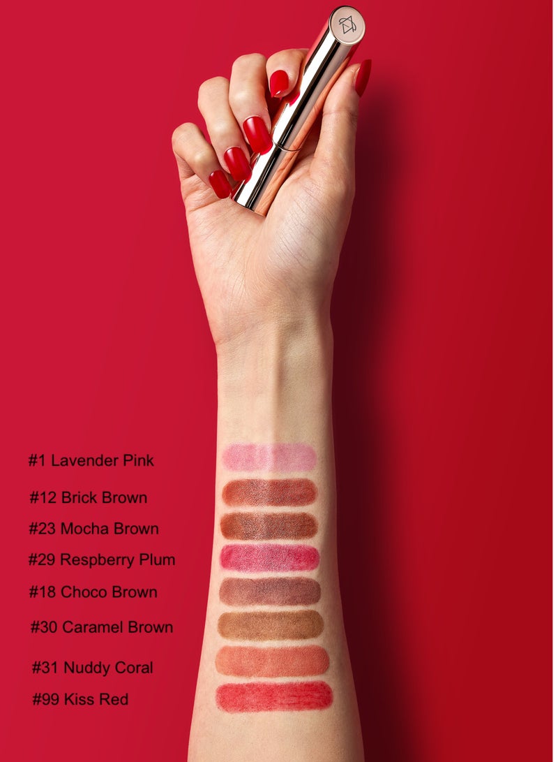 ايفيو أحمر شفاه غير لامع #18 بني الشوكولاتة 4جرام - Image 2