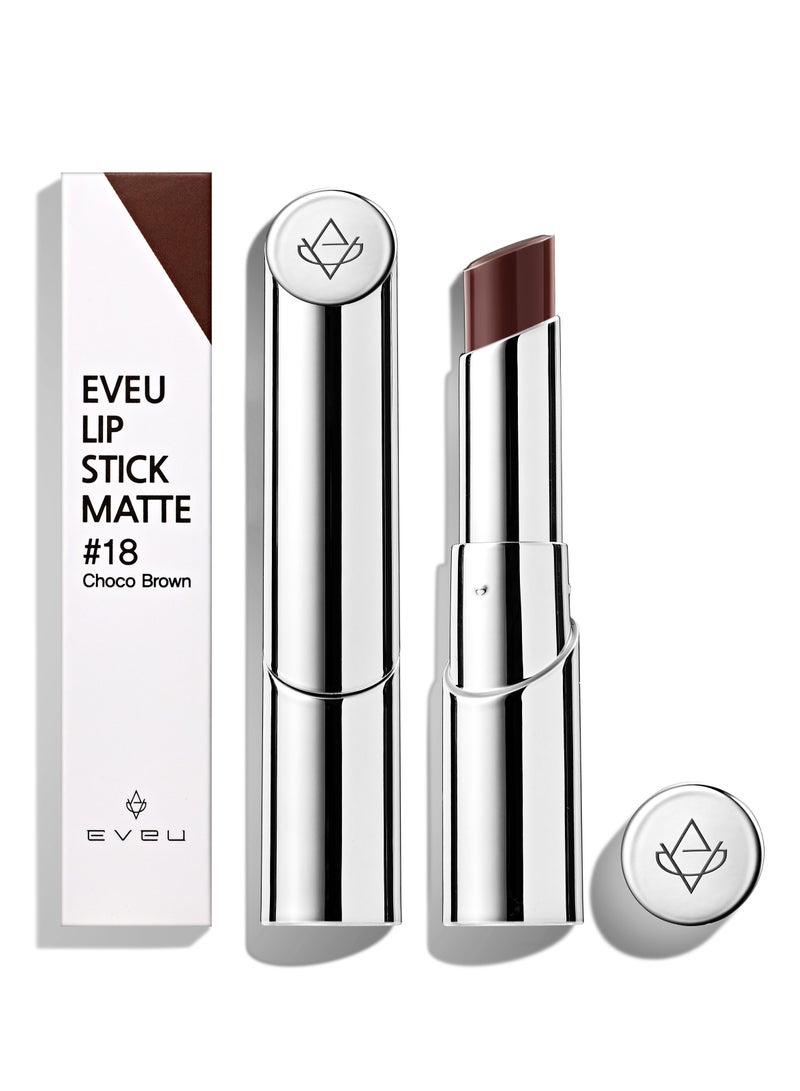 ايفيو أحمر شفاه غير لامع #18 بني الشوكولاتة 4جرام - Image 1