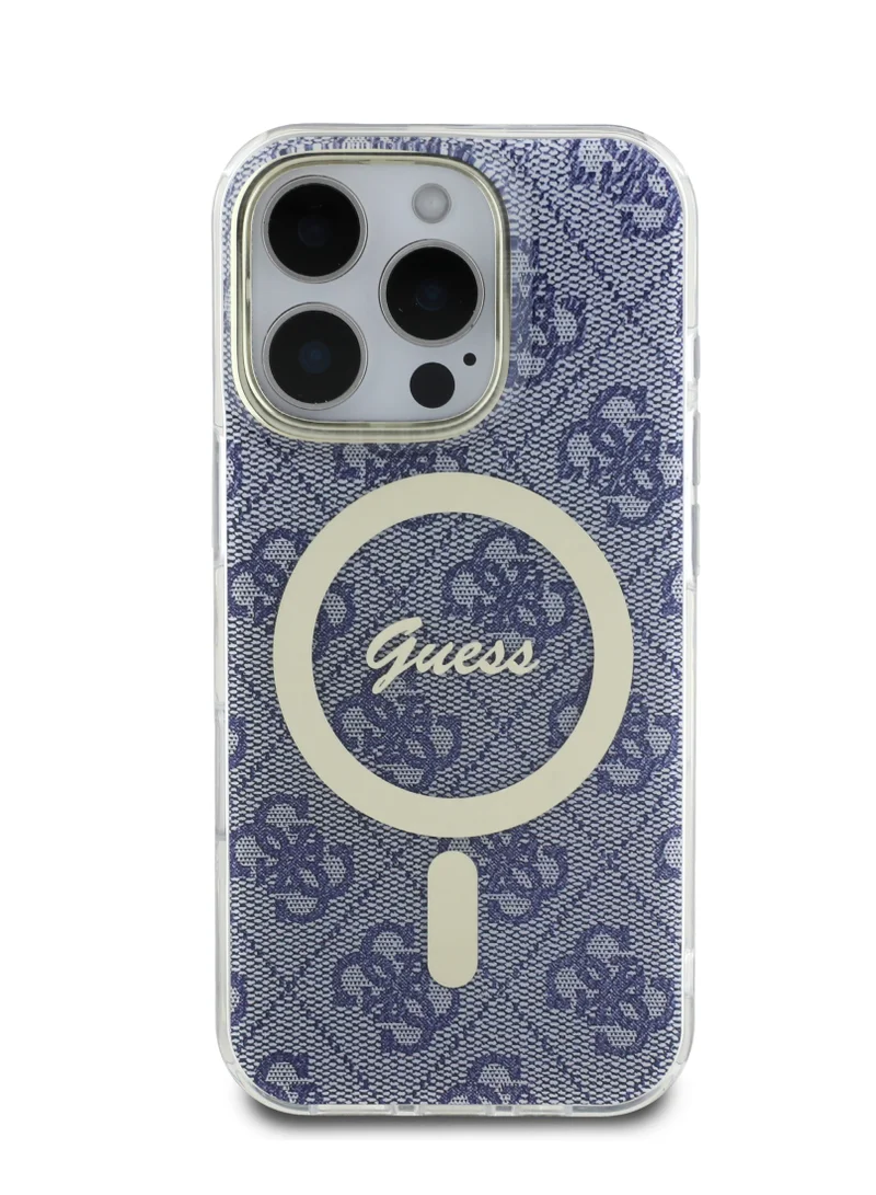 جس جراب MagSafe 4G Edition HD Printing PC & TPU لهاتف iPhone 16 Pro / خفيف الوزن / مادة عالية الجودة / متوافق مع MagSafe - أزرق
