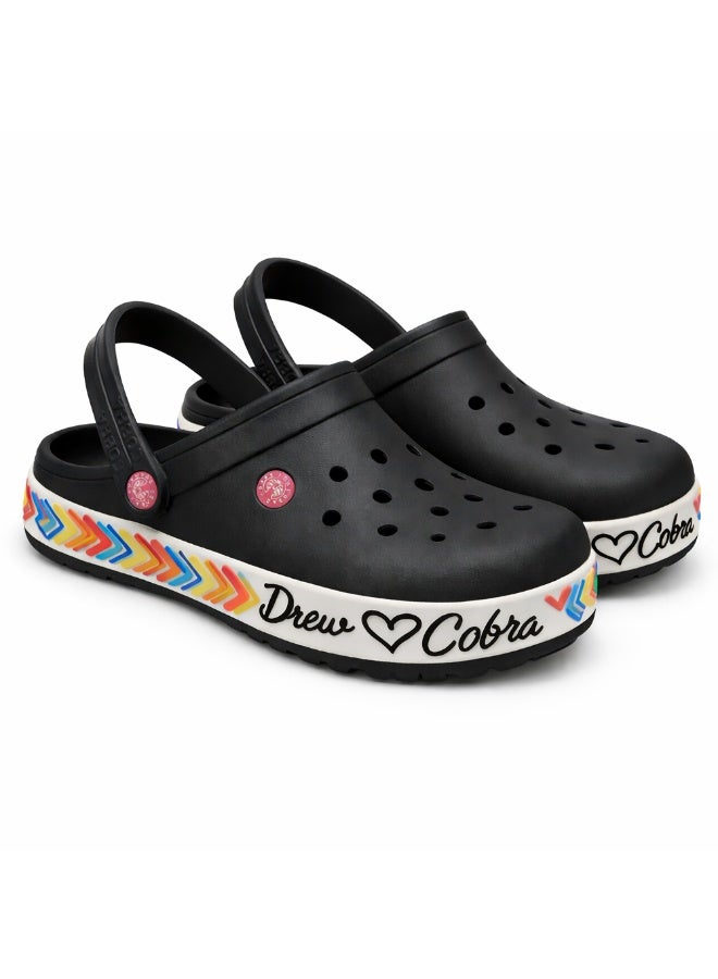 Graphic Women's Comfort Slip-On Clogs with Cushioned Sole and Ventilated Upper