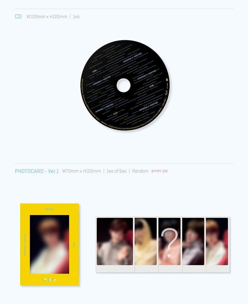 بيج هيت BigHit Tomorrow X Together TXT – The Dream Chapter: Star 1CD + كتاب صور بـ 80 صفحة + 3 بطاقات صور + حزمة ملصقات + بوستر قابل للطي + مجموعة بطاقات صور ثنائية الوجه - Image 4
