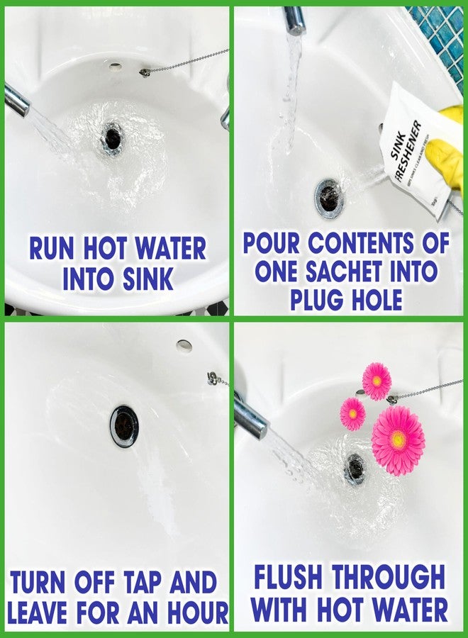 Duzzit Sink Freshener Helps Remove Odours Easy to Use Sachets Pack of 3 - Image 4