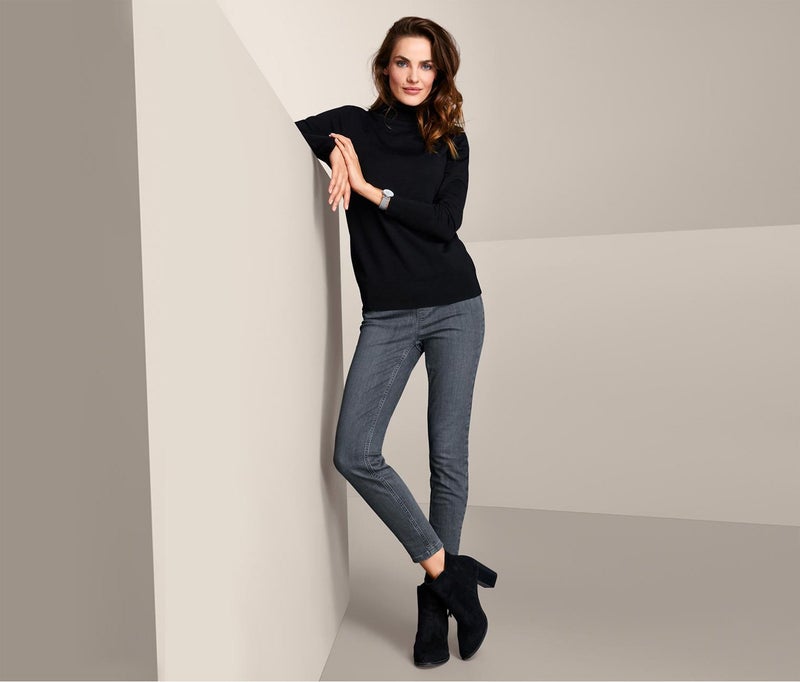 Tchibo Women Pull On Jeans, Grey - Image 1