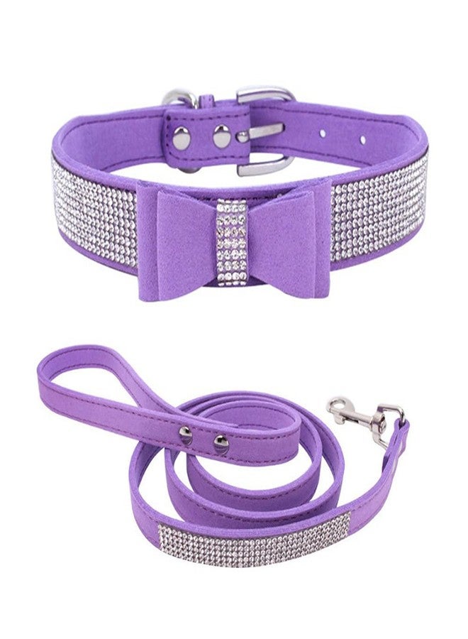 ETOPARS Rhinestone Dog Collar Leashes, Crystal Diamond Cat Dog Collar Leash Set, Cute Dazzling Dog Rhinestone Collar, Dog Collar Harness for Small & Medium Dogs - Image 1
