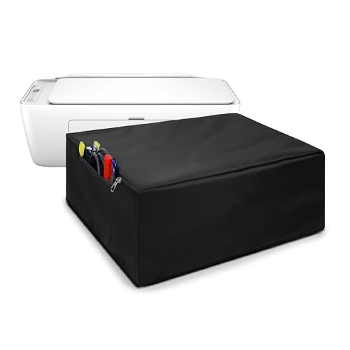 Alifiya Dust Proof Washable Printer Cover for HP Deskjet 2820 / 2876 / 2878 / 4929 All-in-One Ink Tank Printer - Black - Image 1