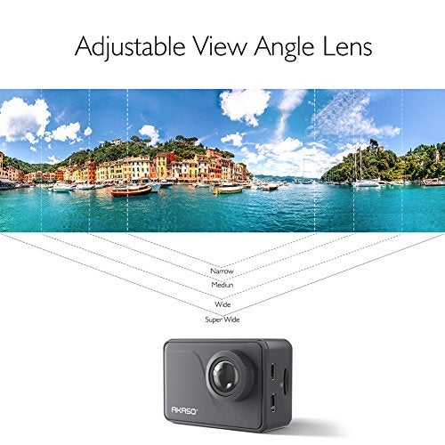 AKASO V50 Pro Native 4K30fps 20MP WiFi Action Camera with EIS Touch Screen 100 feet Waterproof Camera Web Camera Support External Mic Remote Control Sports Camera with Helmet Accessories Kit - Image 5