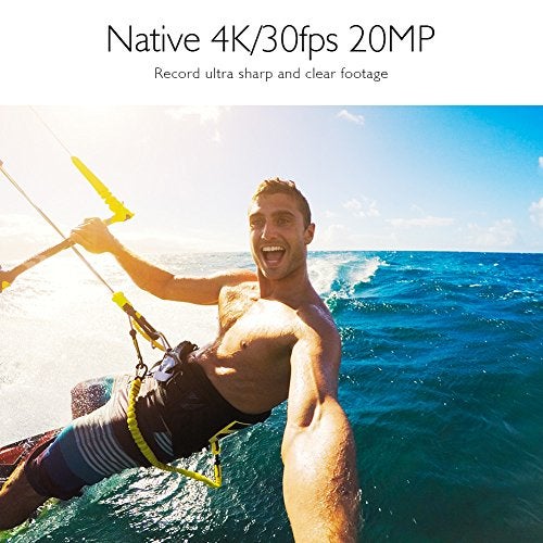 AKASO V50 Pro Native 4K30fps 20MP WiFi Action Camera with EIS Touch Screen 100 feet Waterproof Camera Web Camera Support External Mic Remote Control Sports Camera with Helmet Accessories Kit - Image 2