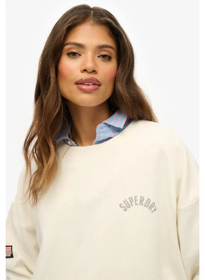 Superdry  Athletic Essentials Printed Crew Sweatshirt for Women | Best Price UAE