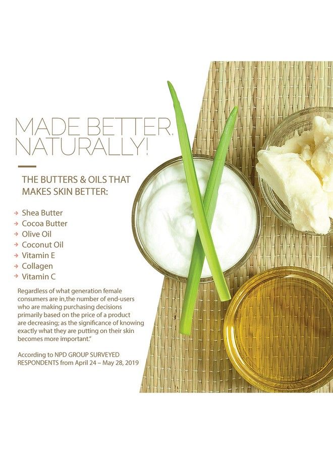 Biocare كريم الجسم المرطب من لابس بزبدة الشيا الطبيعية وزيت الزيتون وفيتامين إي يخترق البشرة على الفور ويجددها بعمق، لوشن مصمم للبشرة الجافة، 16 أونصة - Image 5